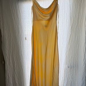 Elegant Yellow Women's Dress